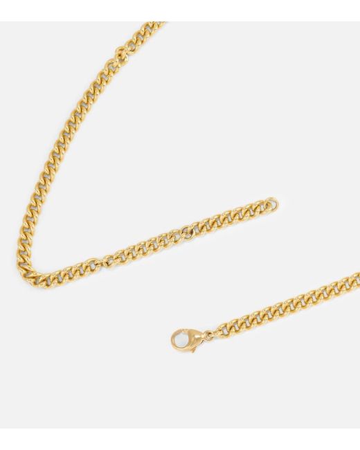 Robinson Pelham Metallic Halskette Identity aus 18kt Gelbgold mit Diamanten