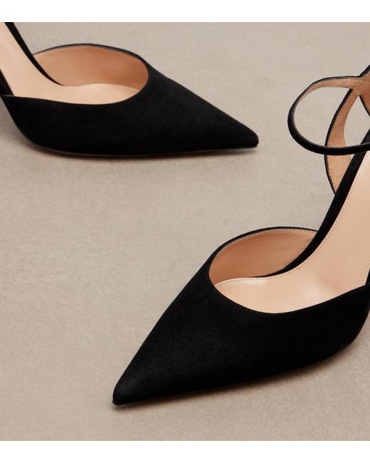 Gianvito Rossi Black Suede Pumps