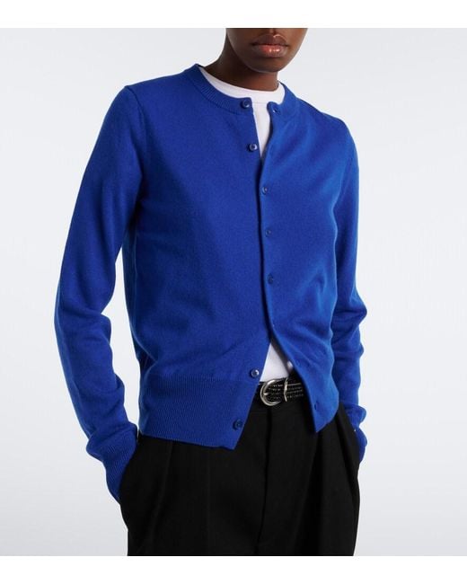 Extreme Cashmere Blue N°300 Little 2 Cashmere Cardigan