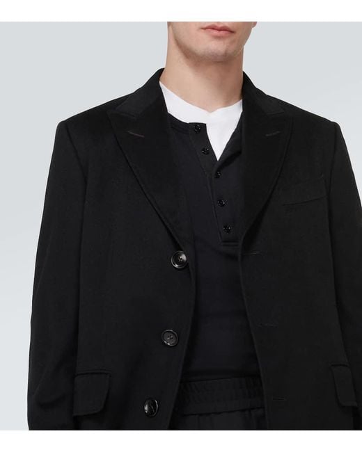 Tom Ford Mantel aus Kaschmir in Black für Herren