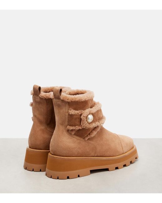Jimmy Choo Brown Meena Suede Ankle Boots