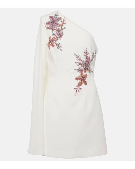 Rebecca Vallance White Chantara Embellished Minidress