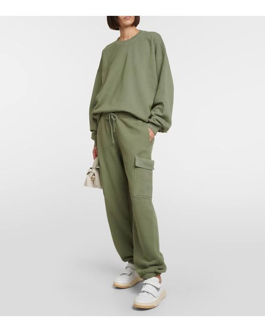 Velvet Green Cargo Cotton Jersey Sweatpants