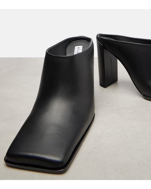 Alaïa Black Mules 90 Aus Leder