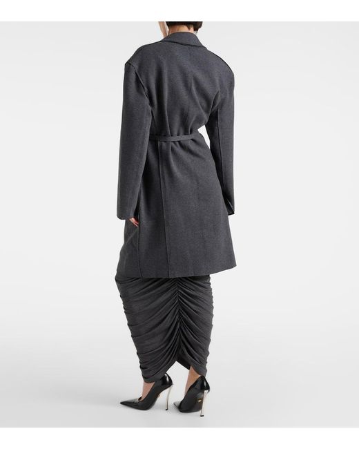 Abrigo Oversized De Mezcla De Algodon Norma Kamali de color Black