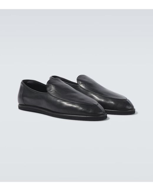 Soft Leather Loafer in Black
