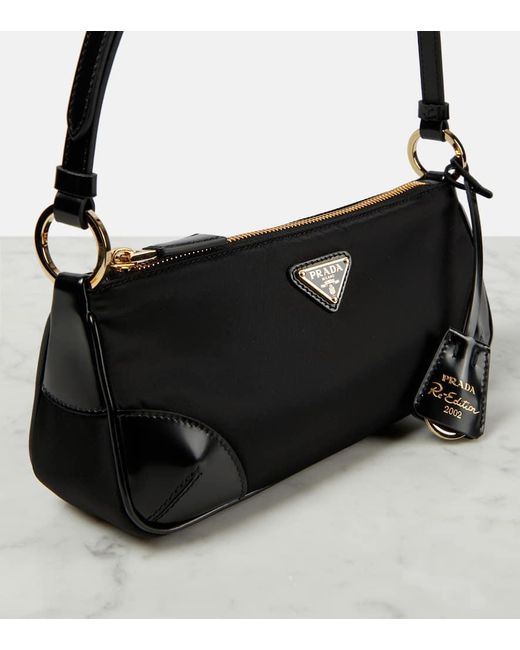 Bolso de hombro Re-Edition 2002 Prada de color Black