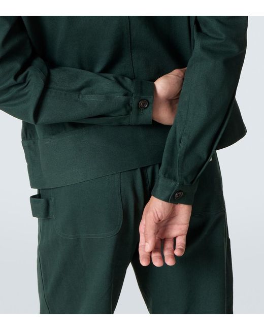 Bode Green Knolly Brook Cotton Twill Jacket for men