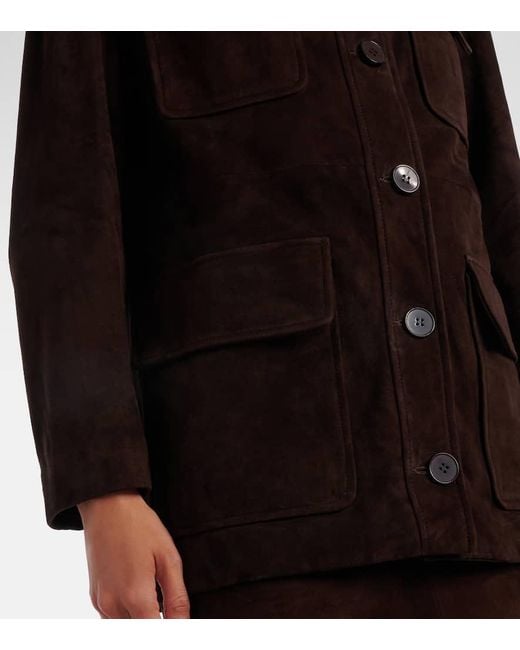 Veste Lorien En Daim Nour Hammour en coloris Brown