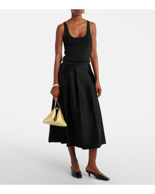 Totême  Black Leather Mules
