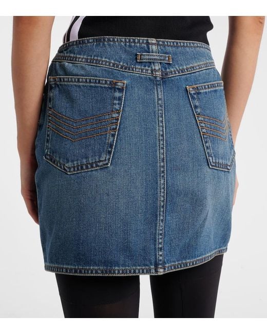 Jean Paul Gaultier Blue Minirock Aus Denim