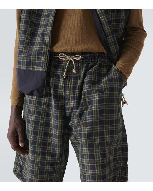 Pantalones tecnicos de mezcla de ramio Comme des Garçons de hombre de color Green