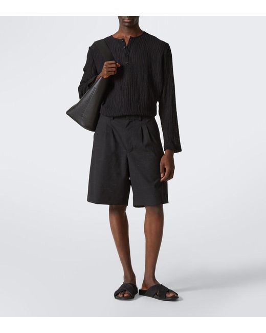 Manolo Blahnik Black Chiltern Suede Slides for men