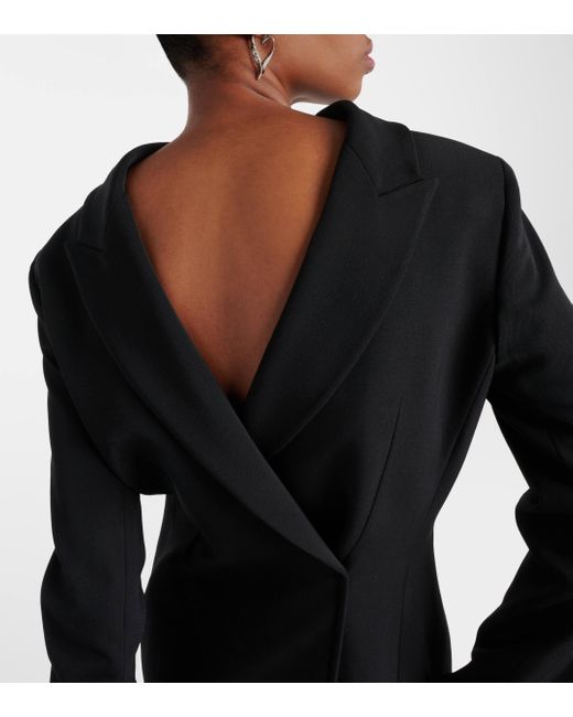 Acne Black Dadress High-neck Midi Dress