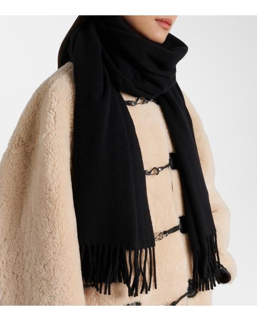 Totême  Black Wool Scarf