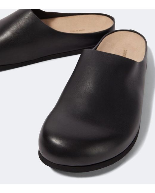 Common Projects Black Leather Clogs for men