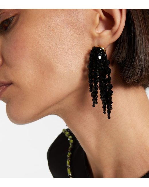 Simone Rocha Black Cascading Chandelier Drop Earrings