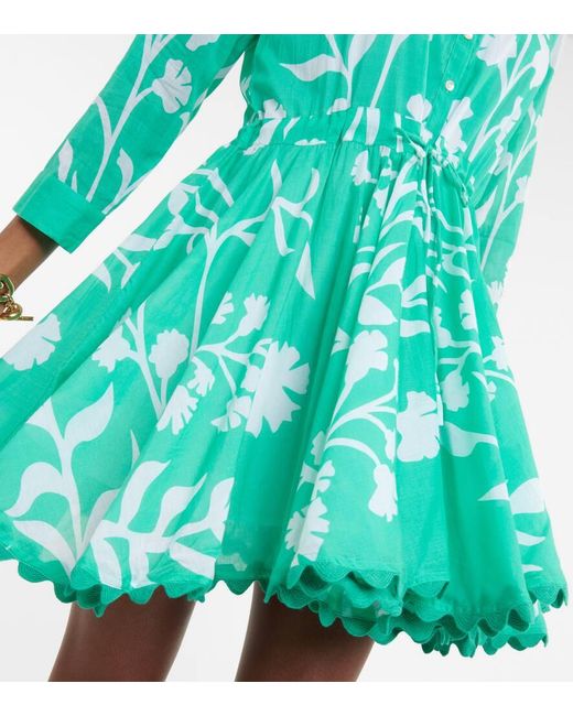 Juliet Dunn Blue Majorelle Cotton Shirt Dress