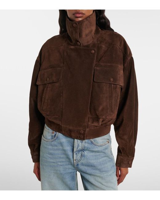 Saint Laurent Brown Suede Jacket