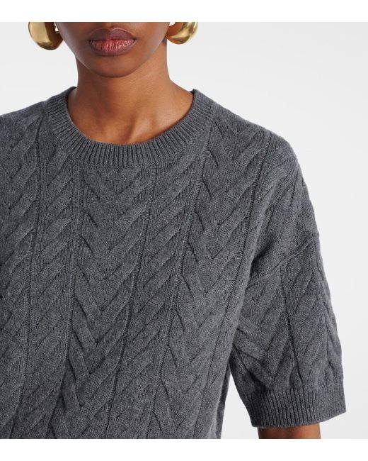 Max Mara Gray Dominus Wool Top