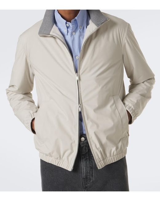 Lardini White Technical Jacket for men
