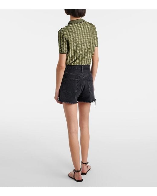 Citizens of Humanity Blue Marlow Vintage Mid-Rise Denim Shorts