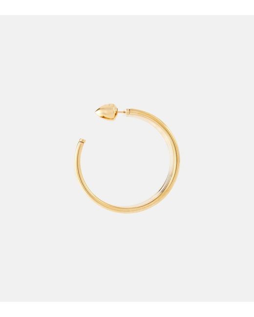 Alaïa Metallic Loop Hoop Earrings