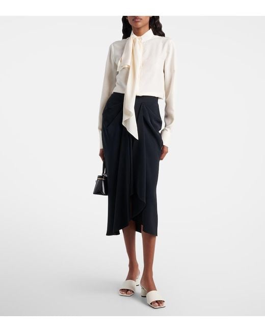 Givenchy White Tape Leather Mules