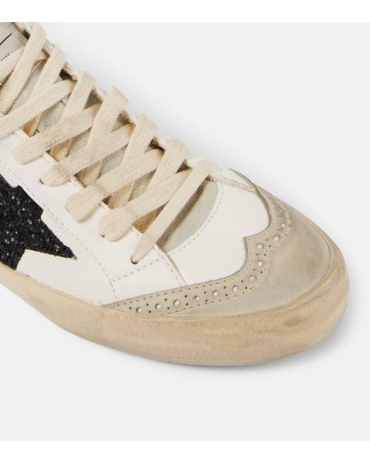 Golden Goose Deluxe Brand Natural Mid Star Leather Sneakers
