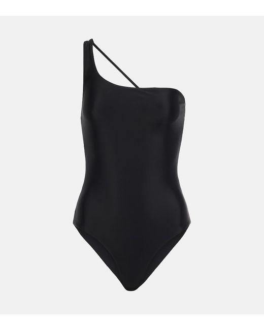 JADE Swim Black Apex One-shoulder Swimsuit