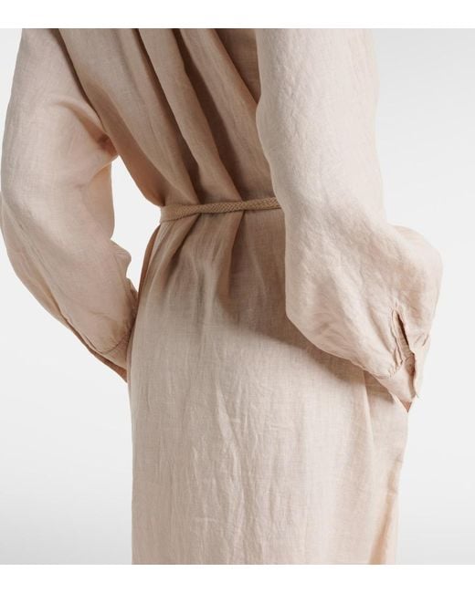 Velvet Natural Dakota Linen Maxi Dress