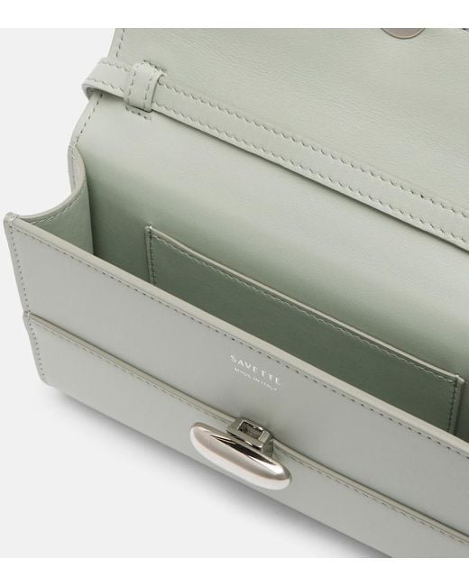 SAVETTE Natural Symmetry 26 Leather Shoulder Bag