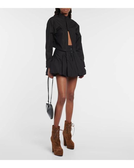 Alaïa Brown Trekk Suede Ankle Boots