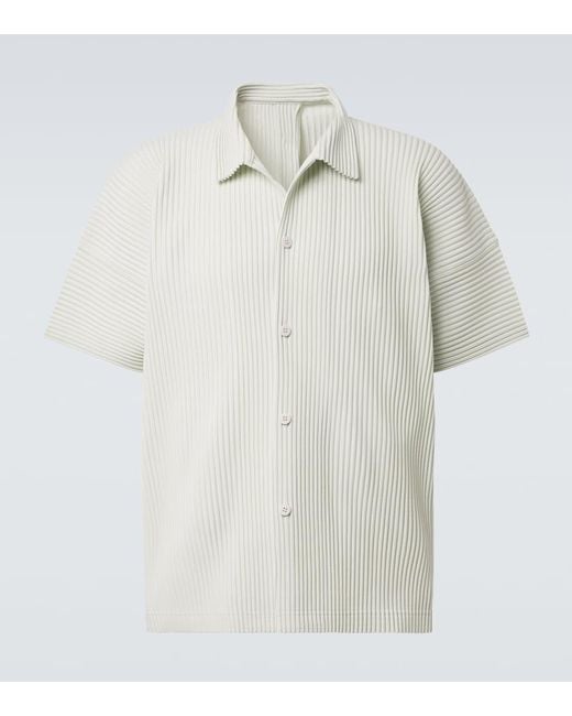 Homme Plissé Issey Miyake White Monthly Colors: May Pleated Shirt for men