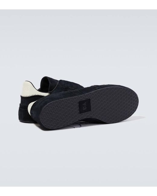 Y-3 Black Gazelle Suede And Leather Sneakers for men