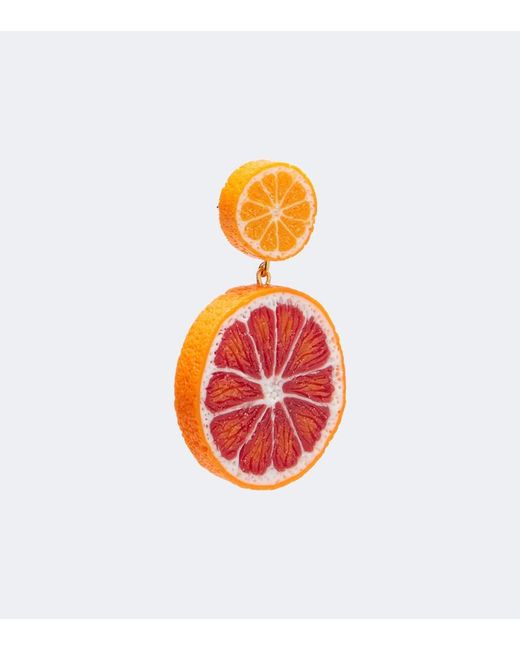 Jennifer Behr Red Citrone Drop Earrings