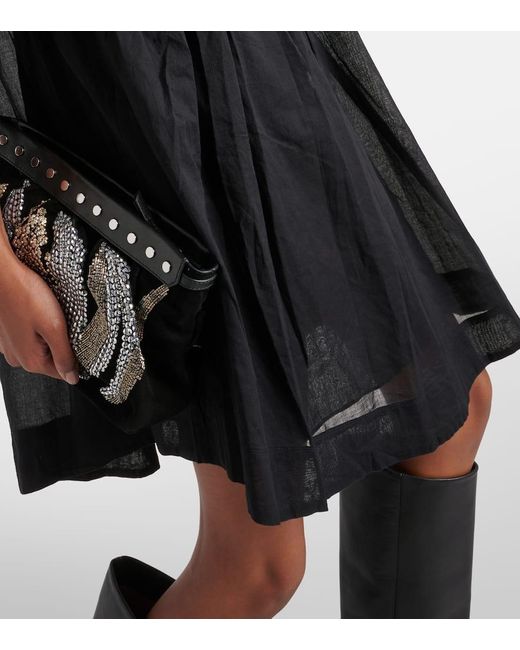 Isabel Marant Black Minikleid Leazali aus Baumwolle
