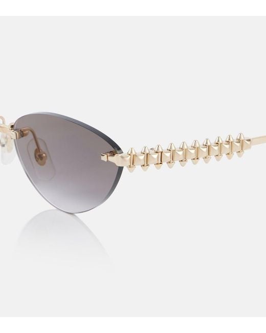 Cartier Metallic Clash De Cartier Cat-Eye Sunglasses