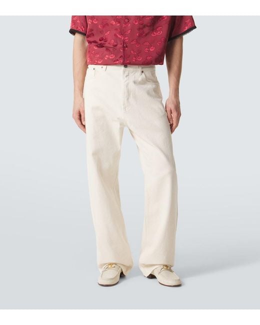 Valentino Natural Vgold Wide-Leg Jeans for men