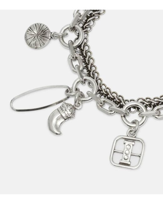 Pulsera De Cadena Adornada Isabel Marant de color White