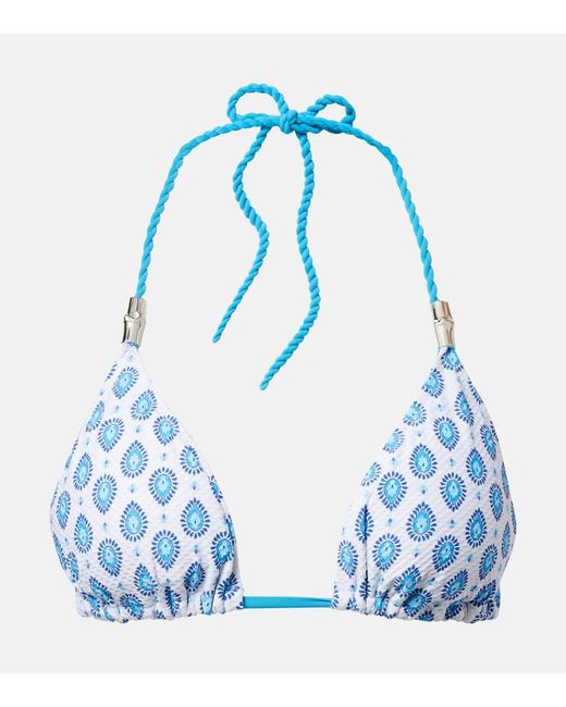 Top Bikini Reversibile La Croissette di Heidi Klein in Blue