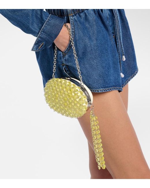 Clutch Oval Small di Self-Portrait in Metallic