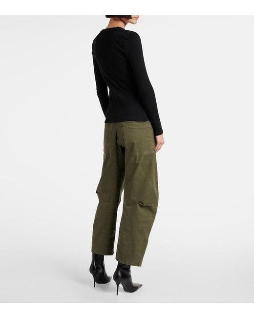 Nili Lotan Black Emelie Cotton Jersey T-Shirt