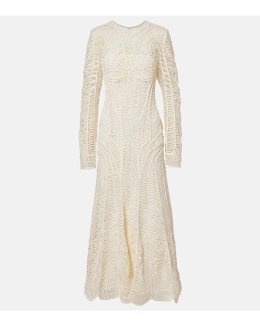 Jonathan Simkhai Natural Embroidered Maxi Dress