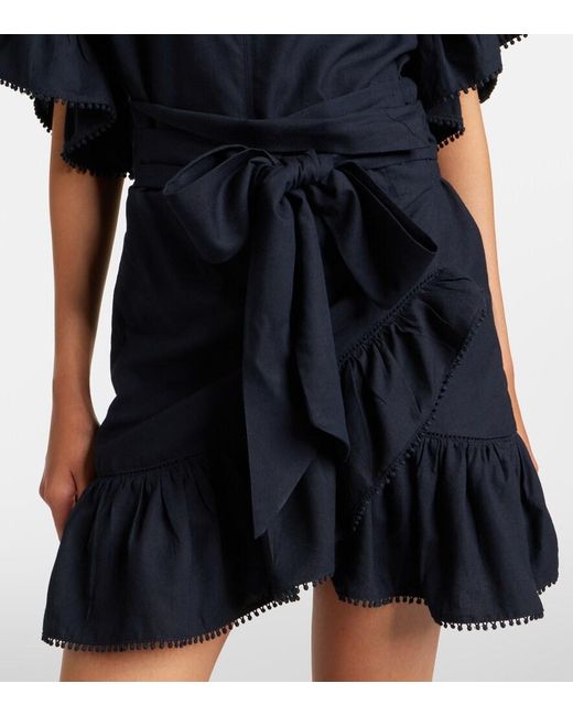 Isabel Marant Black Melicia Ruffled Minidress