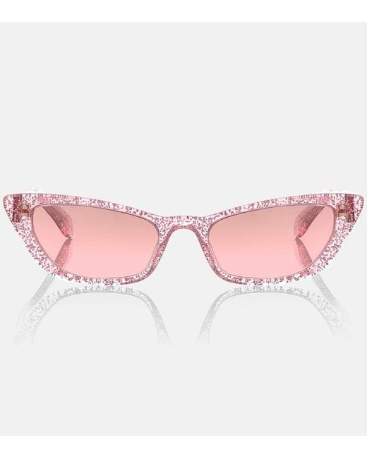 Gafas de sol cat-eye Miu Miu de color Pink