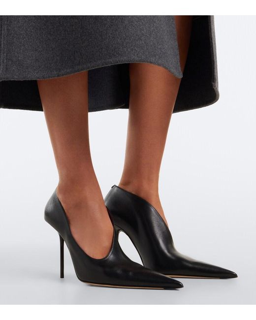 Victoria Beckham Black Sloane Leather Pumps