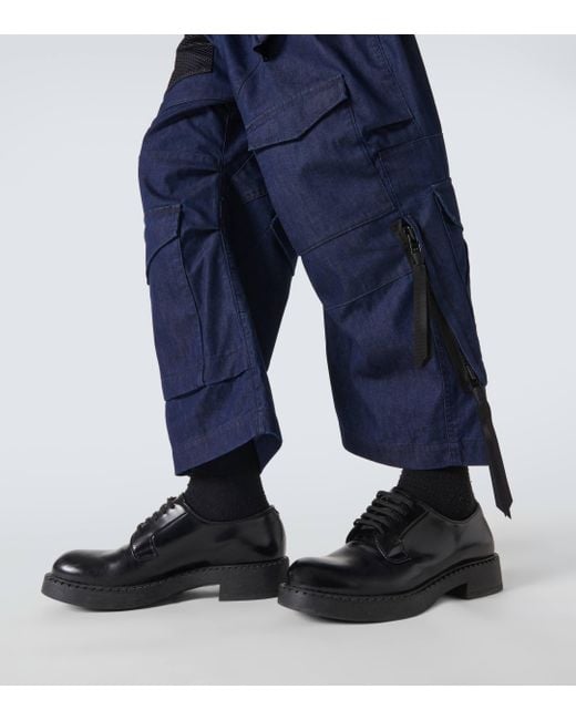 Pantalon en coton Junya Watanabe pour homme en coloris Blue