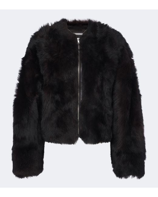 Nour Hammour Black Dianne Shearling Jacket