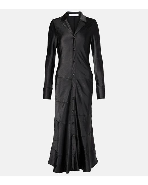 Proenza Schouler Black Label Amelie Satin Midi Dress